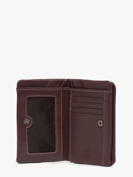 Wallet Leather Biba Red wallet SFM4L other view 1
