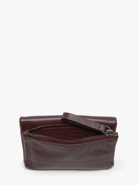 Wallet Leather Biba Red wallet SFM4L other view 2