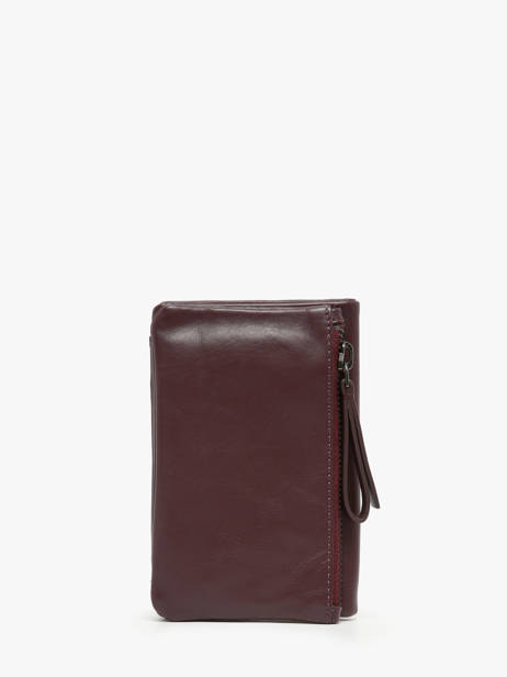 Wallet Leather Biba Red wallet SFM4L other view 3