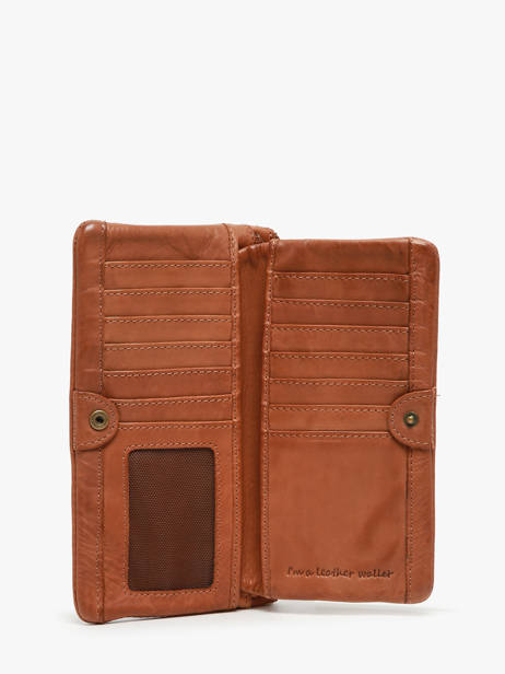 Wallet Leather Biba Brown heritage BT34 other view 1