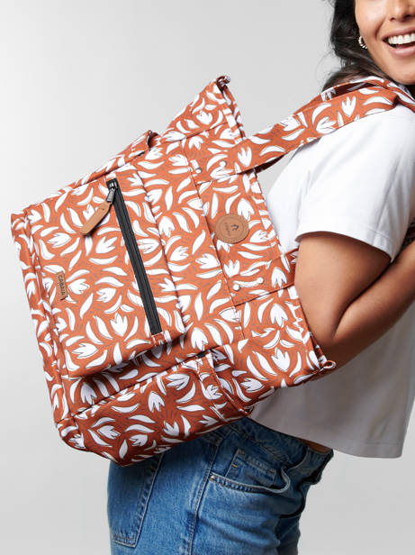A4 Size Shoulder Bag Adventurer Recycled Polyester Cabaia Orange adventurer TOTEBAGM other view 1