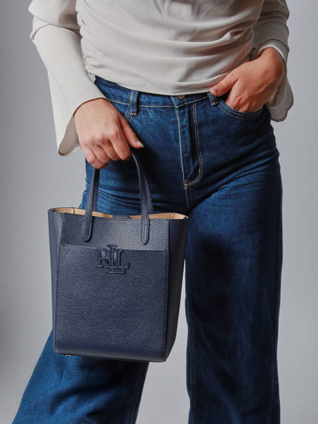 Shoulder Bag Cameryn Leather Lauren ralph lauren Blue cameryn 31966760 other view 1