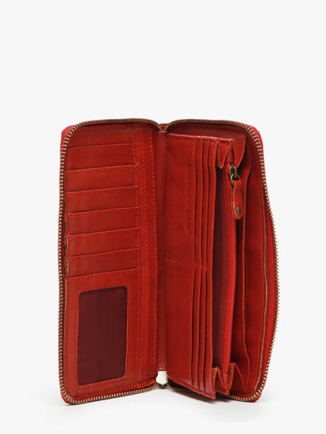 Wallet Leather Biba Red heritage BT10 other view 1