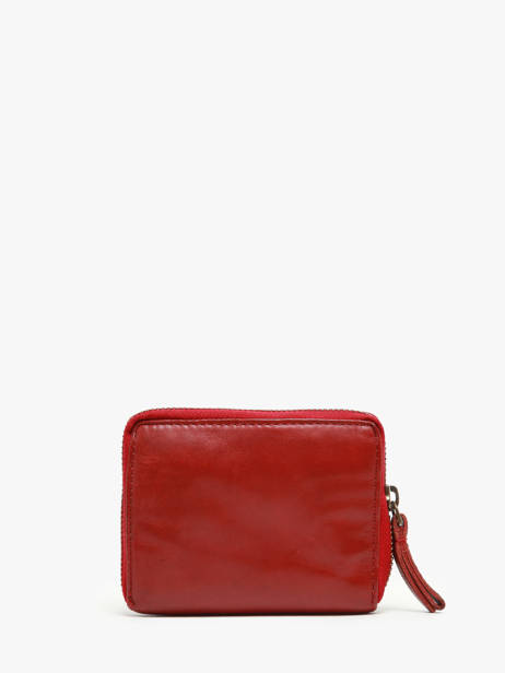 Leather Texas Coin Purse Biba Red heritage BT11 other view 2