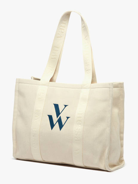 Shoulder Bag Cabas Cotton Vanessa wu Beige cabas MA0135 other view 1