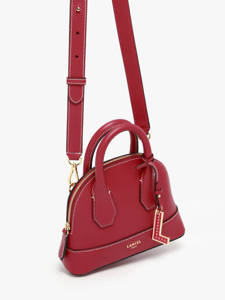 Sac Bandoulière Belleville Cuir Lancel Rouge belleville A13735 vue secondaire 2