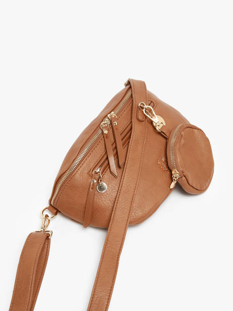 Sac Banane Lulu castagnette Marron zip YSALINE vue secondaire 2