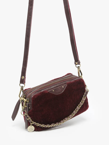 Sac Bandoulière Vintage Cuir Mila louise Rouge vintage 2367XFUC vue secondaire 2