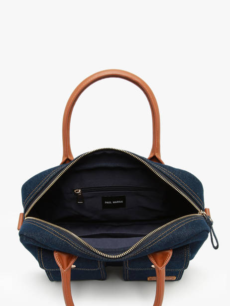 Sac Bandoulière Le Dandy S Denim Brut Paul marius Bleu denim brut DANDSDEB vue secondaire 3