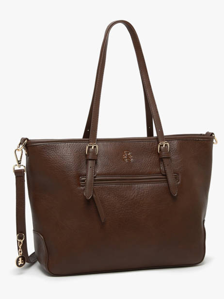 Sac Porté épaule Zip Lulu castagnette Marron zip ZAHERE vue secondaire 2