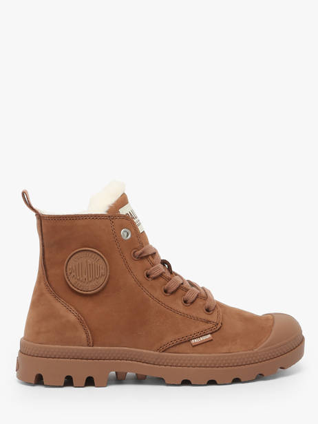 Bottines En Cuir Palladium Marron accessoires 95982291