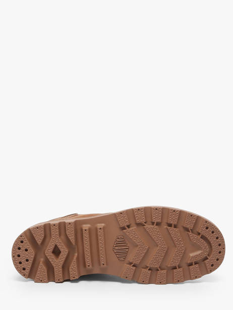 Bottines En Cuir Palladium Marron accessoires 95982291 vue secondaire 4