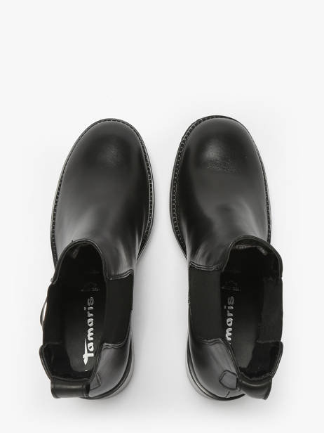 Bottines à Talon En Cuir Tamaris Noir accessoires 45 vue secondaire 3