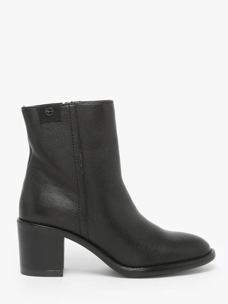 Bottines à Talon En Cuir Tamaris Noir accessoires 45