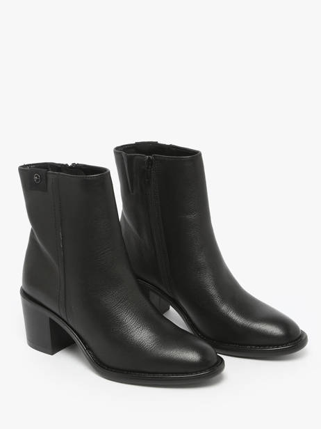 Bottines à Talon En Cuir Tamaris Noir accessoires 45 vue secondaire 1