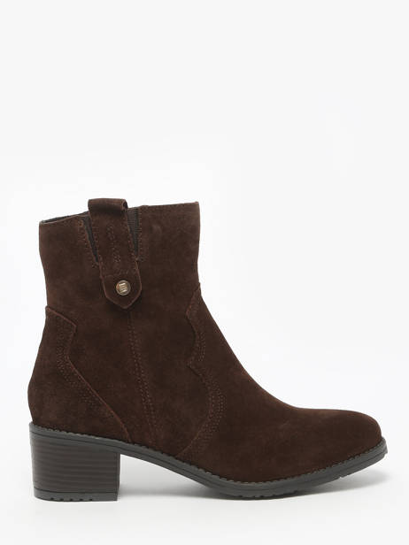Bottines à Talon En Cuir Tt. bagatt Marron accessoires 14006100