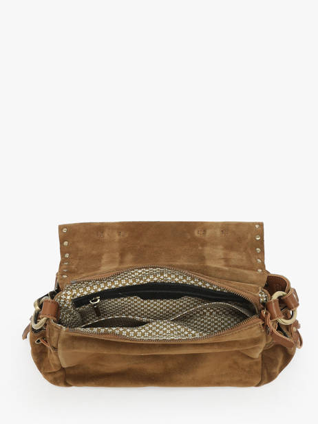 Sac Bandoulière Vintage Cuir Mila louise Marron vintage 3861VC vue secondaire 3