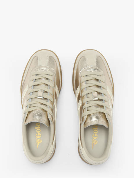 Sneakers En Cuir Gola Or accessoires CLB783 vue secondaire 3