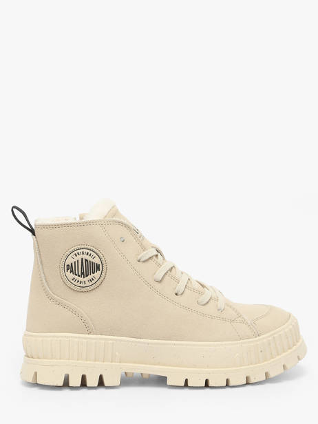 Bottines En Cuir Palladium Beige accessoires 74353210