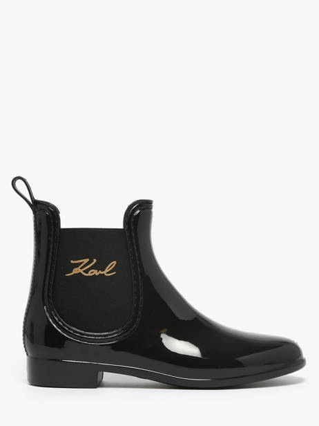 Bottines De Pluie Kalosh Ii Karl lagerfeld Noir accessoires KL94775