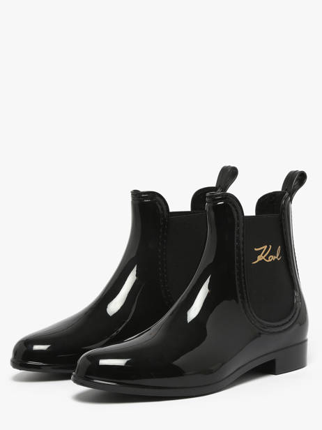 Bottines De Pluie Kalosh Ii Karl lagerfeld Noir accessoires KL94775 vue secondaire 1