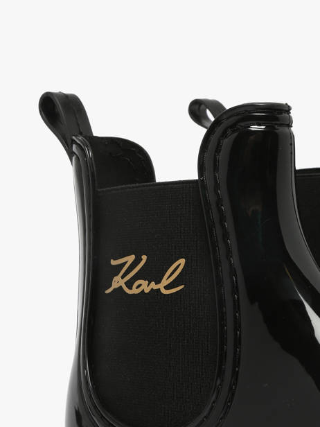 Bottines De Pluie Kalosh Ii Karl lagerfeld Noir accessoires KL94775 vue secondaire 2