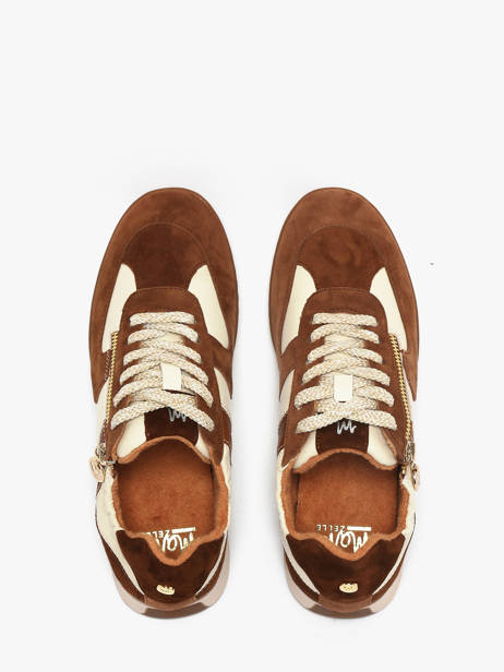 Sneakers En Cuir Mam'zelle Marron accessoires CSGLO31 vue secondaire 3