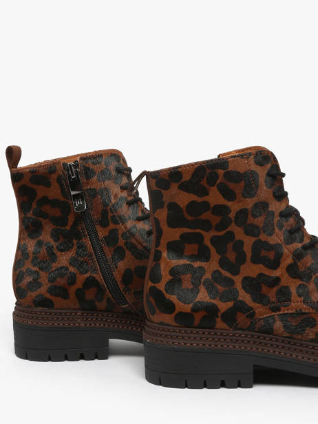 Bottines En Cuir Mam'zelle Marron accessoires CSGOZ41 vue secondaire 2