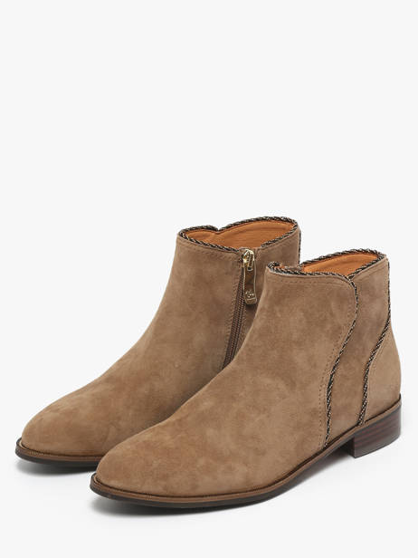 Bottines En Cuir Mam'zelle Beige accessoires CSIRL61 vue secondaire 1
