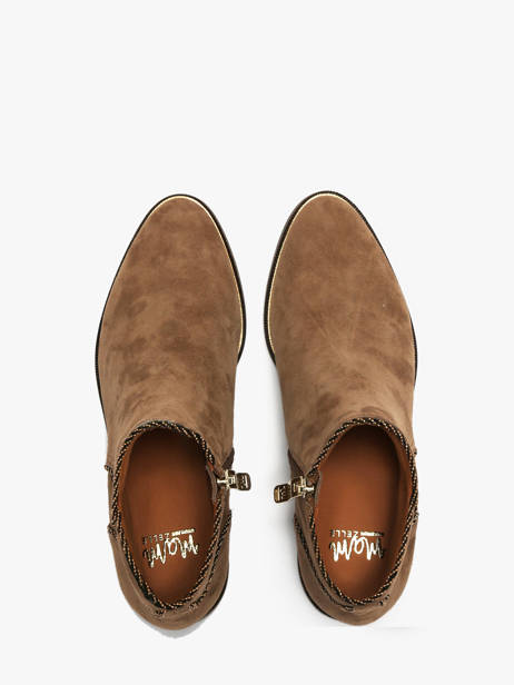 Bottines En Cuir Mam'zelle Beige accessoires CSIRL61 vue secondaire 3