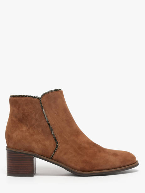 Bottines à Talon Tiglon En Cuir Mam'zelle Marron accessoires CSIUY48