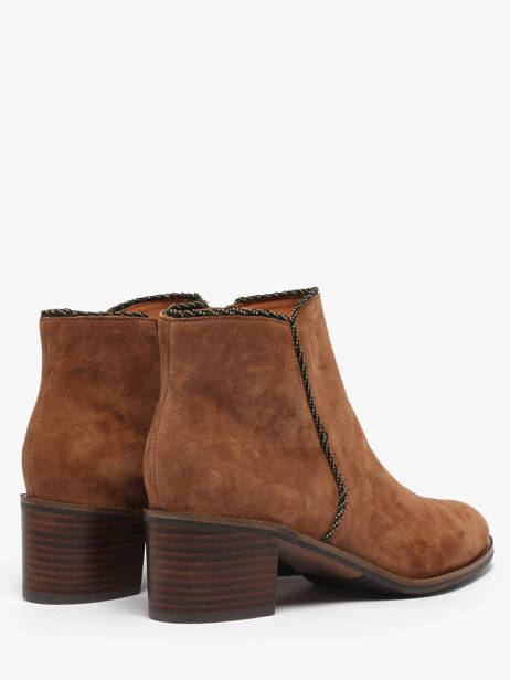 Bottines à Talon Tiglon En Cuir Mam'zelle Marron accessoires CSIUY48 vue secondaire 2