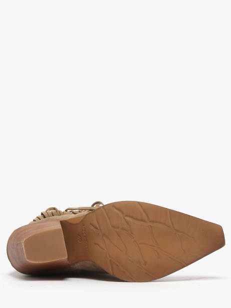 Santiags En Cuir Metisse Beige accessoires XD2125 vue secondaire 4