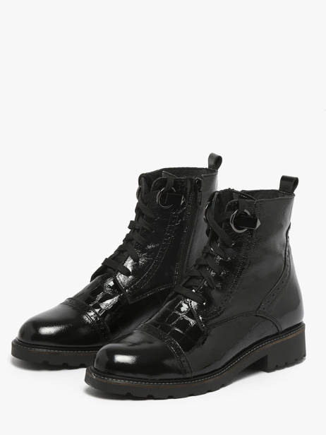 Bottines En Cuir Myma Noir accessoires 8607 vue secondaire 1