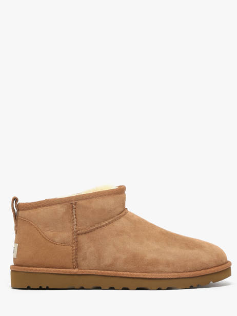 Boots Classic Ultra Mini En Cuir Ugg Marron men 1137391