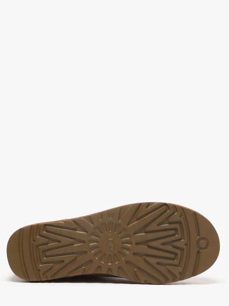 Boots Classic Ultra Mini En Cuir Ugg Marron men 1137391 vue secondaire 4