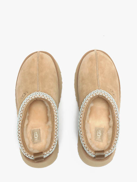 Chaussons Plateforme Tazz Ii En Cuir Ugg Beige accessoires 1174471 vue secondaire 3