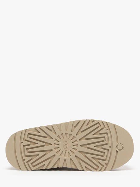 Chaussons Plateforme Tazz Ii En Cuir Ugg Beige accessoires 1174471 vue secondaire 4