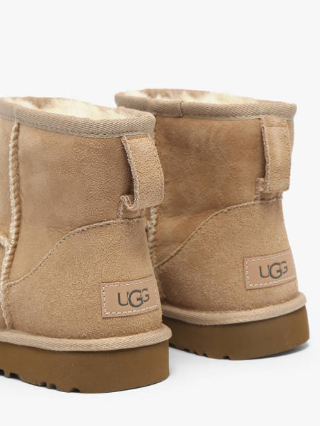 Boots Classic Mini Ii En Cuir Ugg Beige accessoires 1016222 vue secondaire 2