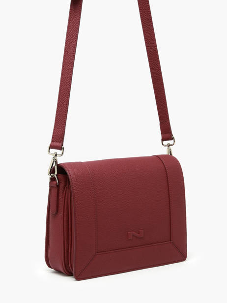 Sac Bandoulière Rotterdam Cuir Nathan baume Violet mondrian 3 vue secondaire 2