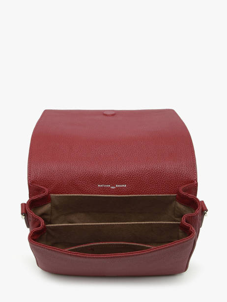 Sac Bandoulière Rotterdam Cuir Nathan baume Violet mondrian 3 vue secondaire 3
