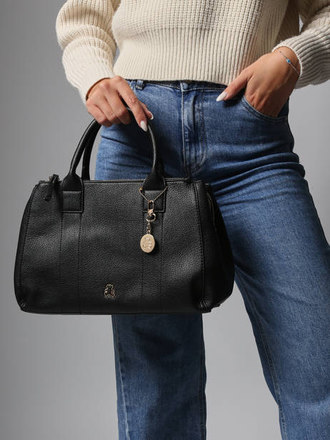 Handbag Soft Lulu castagnette Black soft YAEL other view 1