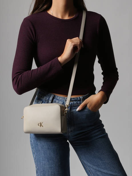 Sac Bandoulière Sculpted Polyester Recyclé Calvin klein jeans Beige sculpted 4K3162G vue secondaire 1