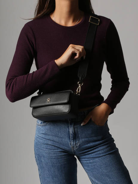 Sac Bandoulière Th Distinct Polyurethane Tommy hilfiger Noir th distinct AW17455 vue secondaire 1