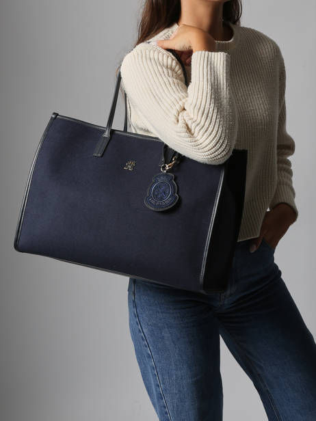 Sac Porté épaule Th City Tommy hilfiger Bleu th city AW18215 vue secondaire 1