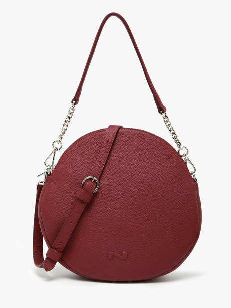 Sac Porté épaule Anna Cuir Nathan baume Violet nathan 9