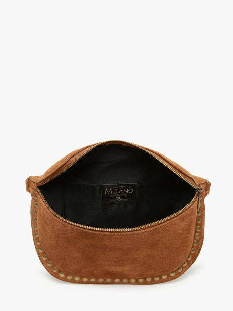 Sac Banane Milano Marron velvet VE24112 vue secondaire 2