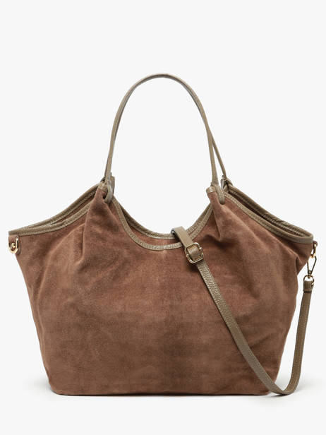 Sac Porté épaule Velvet Caviar Cuir Milano Marron velvet caviar VC241110 vue secondaire 3