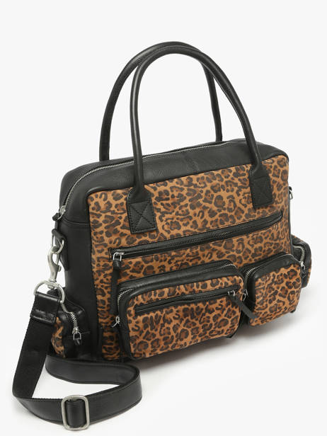 Sac à Main Leopard Cuir Paul marius Noir leopard DANDL90S vue secondaire 1