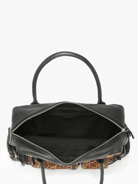 Sac à Main Leopard Cuir Paul marius Noir leopard DANDL90S vue secondaire 2